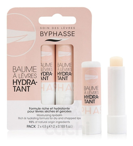 Imagen 1 de 3 de Balsamo Labial Byphasse X 2 Unid Hidratante
