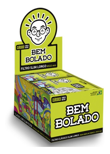 Caixa Filtro Bem Bolado Slim Long Com 10 Bags Sabor Nenhum