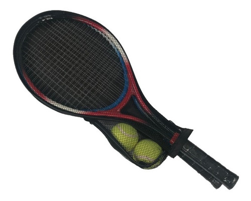 Set De 2 Raquetas De Tenis Con 2 Pelotitas + Funda 1200