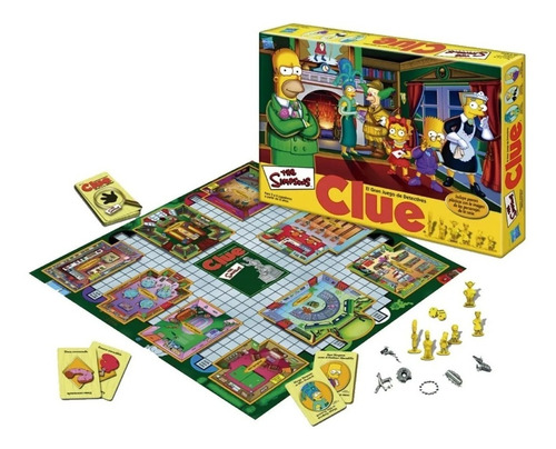 Juego De Mesa Clue Los Simpsons Juego Detectives 9771