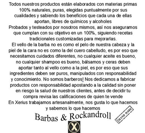Shampoo Para Barbas 250cc Sin Sal, Sin Parabenos, Ph Neutro