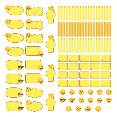 Etiquetas Escolares Personalizadas Emojis Com 2 Tags Mochila