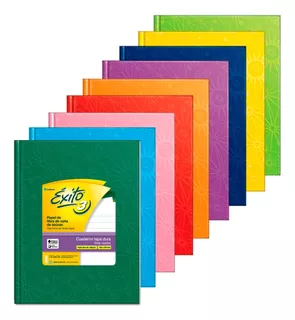 Cuaderno Exito E3 Tapa Dura Rayado 100 Hojas 9 Colores