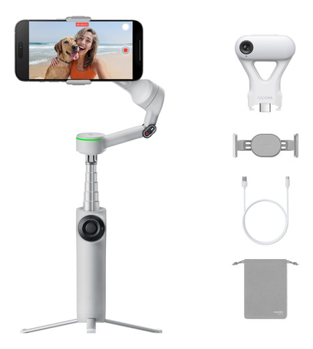 Gimbal Para Teléfono Insta360 Flow 2 Pro, Gris, Con Rastread