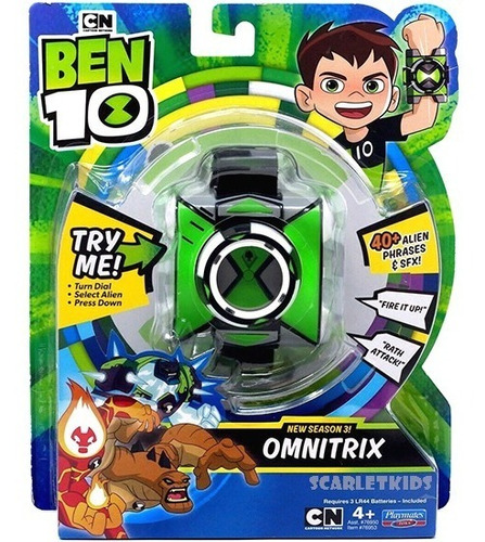 Ben 10 Omnitrix Reloj 40 Frases Y Sonido Con Luz Original