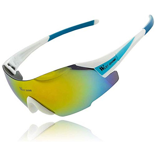 Windproof Polarized Sports Sunglasses Uv400 For Men Wom...