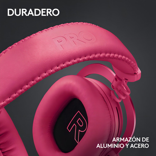 Audífonos Inalámbricos Logitech G Pro X 2 Lightspeed Magenta Color Rosa