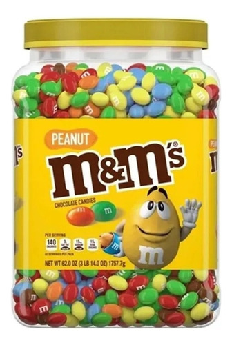 Chocolate M&m Cacahuate M&m's  Peanut Bote 1.75 kg