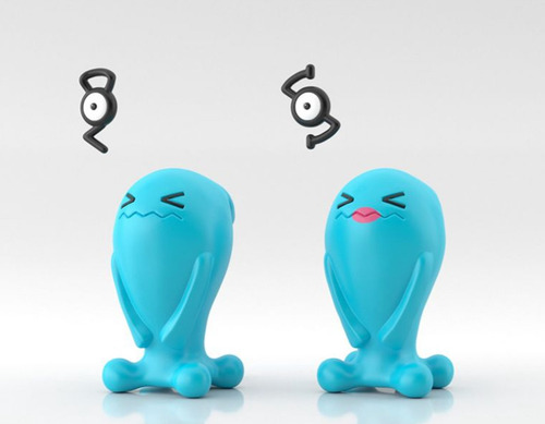 Figura Pokemon Scale World Bandai Wobbuffet Y Unown