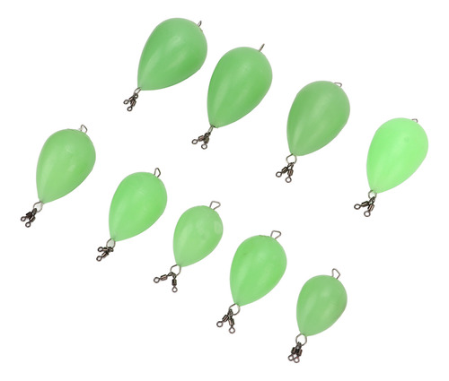 Luminous Throwing Aid Fish Float, 9 Piezas De Polipropileno