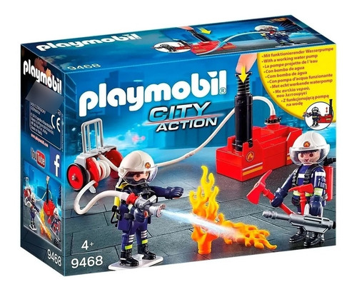 Playmobil City Action Bombero C/ Bomba De Agua # 9468 Replay