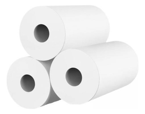 Papel Para 2 Impresoras, 25 X 57 Mm, Antiarañazos, Blanco Té