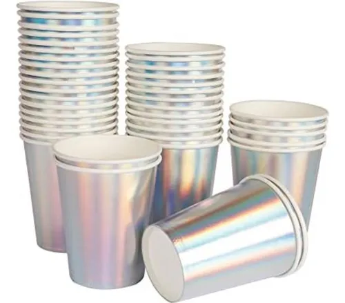 Vasos De Papel Desechables Para Fiestas Geeklife Rainbow Sil