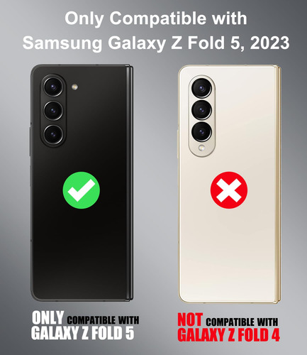 Capa Para Samsung Galaxy Z Fold 5 Sixbox Com Suporte E Cartã