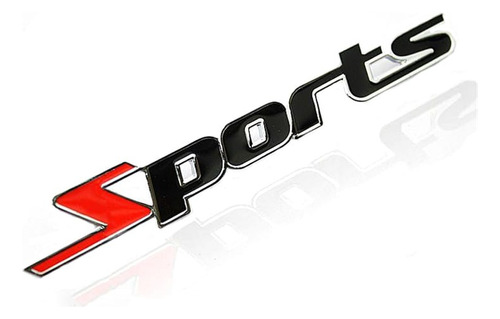 Emblema Insignia De Metal Autos 3d Universal Letras Sports
