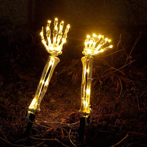 2x Luces De Estacas De Brazo De Esqueleto, Accesorios De