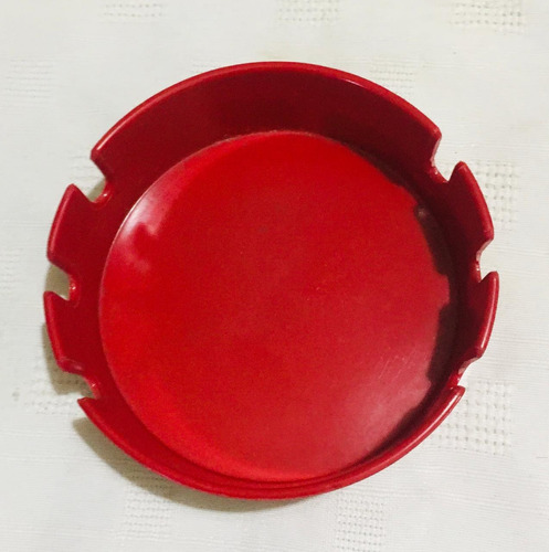 Antiguo Cenicero - Gancia - Redondo - Plastico !!!! Rojo Cenicero (Usado)