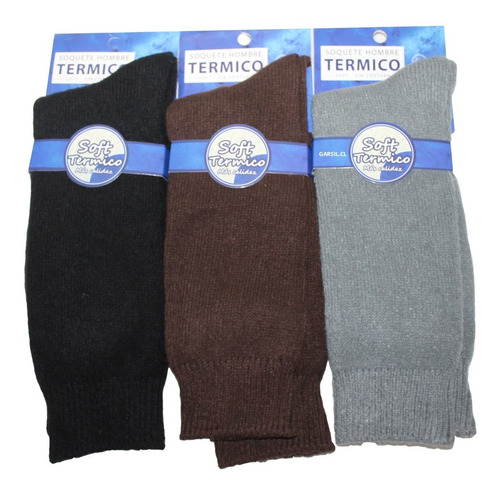 Calcetines Soft Térmicos Hombres - Sin Costura 12 Pares