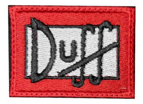 Escudo Bordado Duff Cerveza Caricatura Series