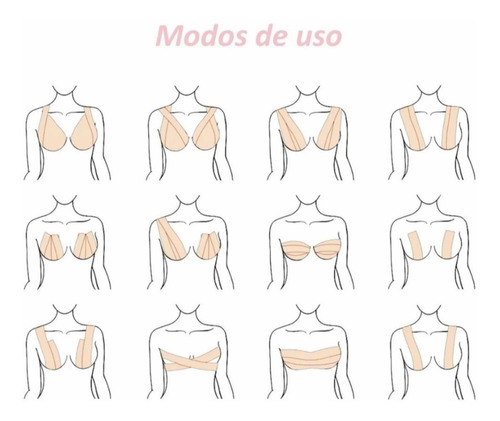 Imagen 4 de 4 de Boob Tape/cinta Levanta Y Sujeta Busto