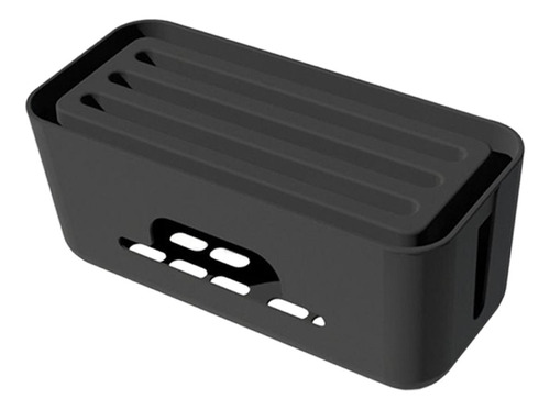 Cable Management Box Protector Large Hide Power Strips Negro