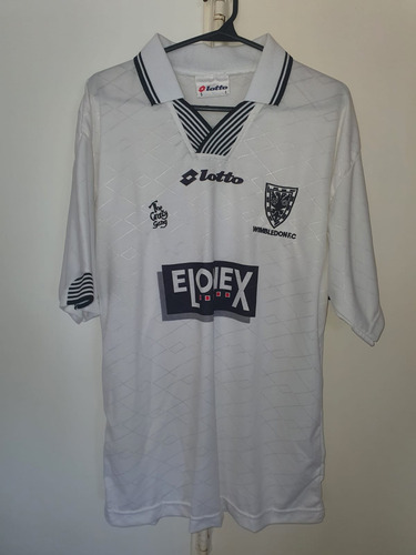 Camiseta Wimbledon Fc Lotto 1998 #4 Vinnie Jones Talle M