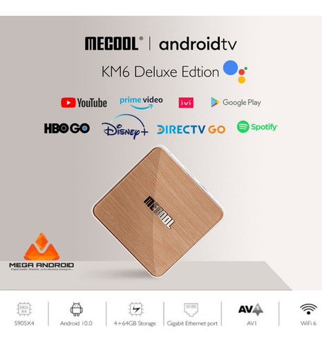 Tv Box Mecool Km6 4gb/64gb Android Tv 10 Gama Premium 2021