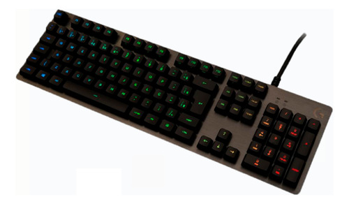 Teclado Mecânico Gamer Logitech G512 Carbon Com Layout Abnt2 Preto Português Brasil