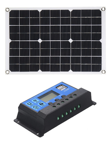 Panel Solar 50w 5v/18v Dual Usb Ip65 Car Charge Controller