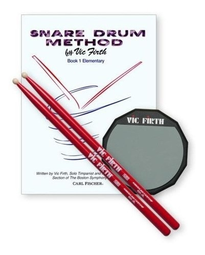 Pad De Practica Palillos Libro Vic Firth Lpad Kit