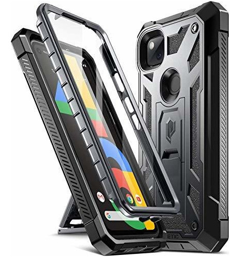  Funda Poetic Spartan Atril Google Pixel 4a De 5,8 Pulgadas 