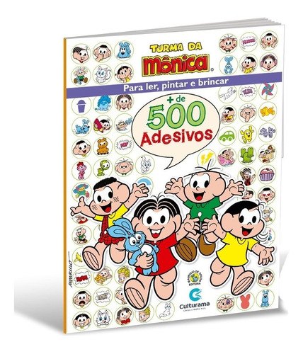 Livro 500 Adesivos Turma Da Monica Culturama