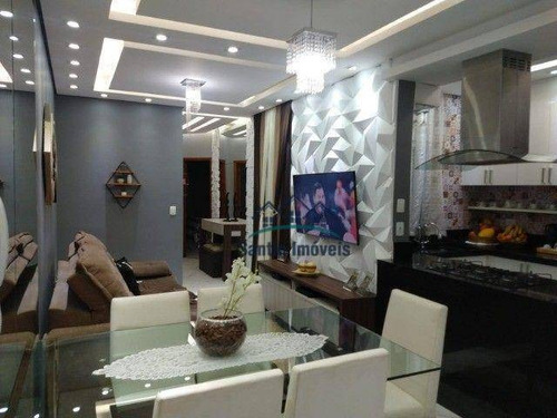 Imagem 8 de 20 de Cobertura Sem Condomínio De 112 M² Com 02 Quartos Planejados (sendo 01 Suíte) À Venda, Por R$ 550.000 - Silveira - Santo André/sp - Co0747
