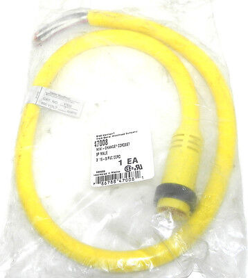 New Brad Harrison 47008 Mini-change Cordset 9p Male 3' 16-