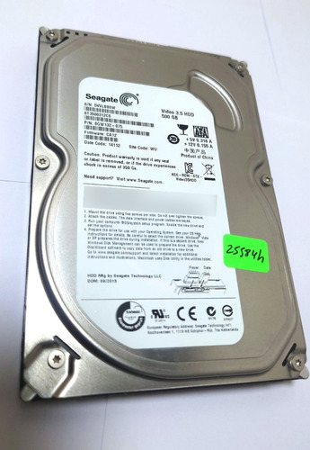 Disco Duro 500gb Seagate Video 3.5 Hdd Dvr Pc St3500312cs