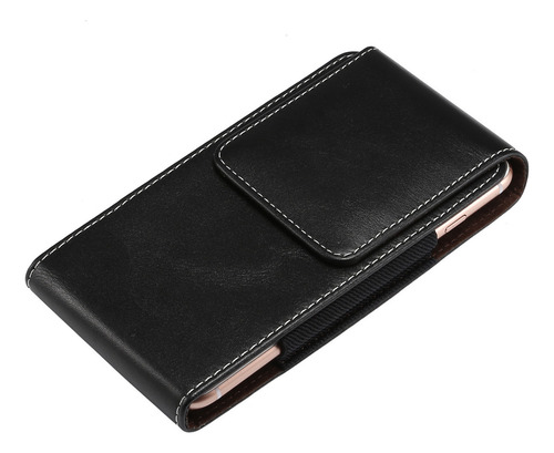 Funda De Cintura Universal Vertical Con Textura De Piel De