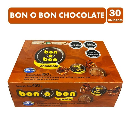 Bon O Bon Chocolate Arcor (caja Con 30 Unidades)