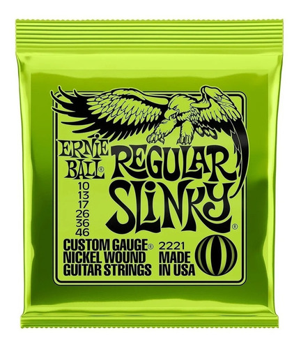 Ernie Ball 2221 Cuerdas Guitarra Eléctrica 10-46 Regular