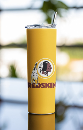 [ Termo Cafe. Skinny Tumbler 20 Oz.] Redskins Logo Nfl