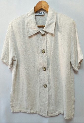 Camisa Dama Talle L Beige, Cataleya 