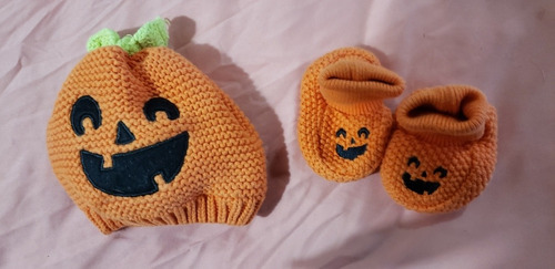 Gorro Y Escarpines De Halloween Carters Original 