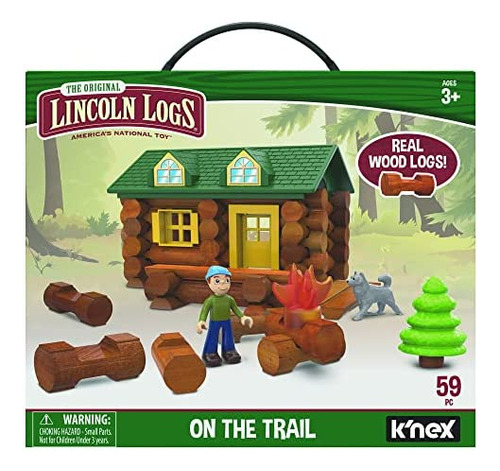 Lincoln Logs En El Sendero Del Edificio Del Sendero-59 Piece