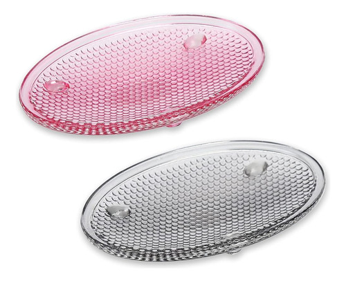 Berglander Glass Soap Dishes Set De 2, Hermoso Soporte De Ja