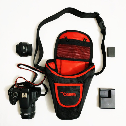 Estuche Camara Canon T7 T6i, Sl2, Sl3, T7i, 77d, 80d, 7d