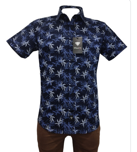 Camisa Giorgio Berlucchi Mc24-07 Slim Fit Hawaiana 2024