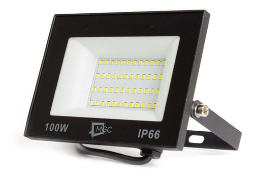 Imagem 3 de 10 de Refletor Led Holofote 100w Slim Branco Frio Bivolt Ip66