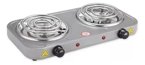 comprar Fogão Elétrico 110v 2 Bocas Fogareiro Portátil Bak Cinza