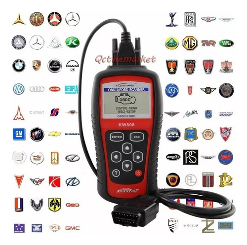 Escaner Automotriz Konnwei Kw808 Obd2 / Eobd Multimarcas
