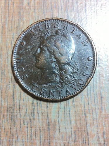 Moneda De Argentina Libertad 2¢ 1891 Oferta + Regalo