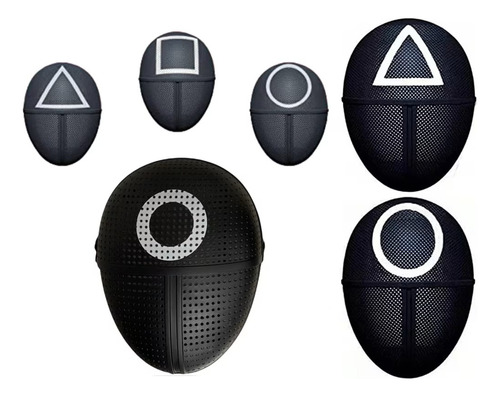 8 Máscaras Juego Calamar Disfraz